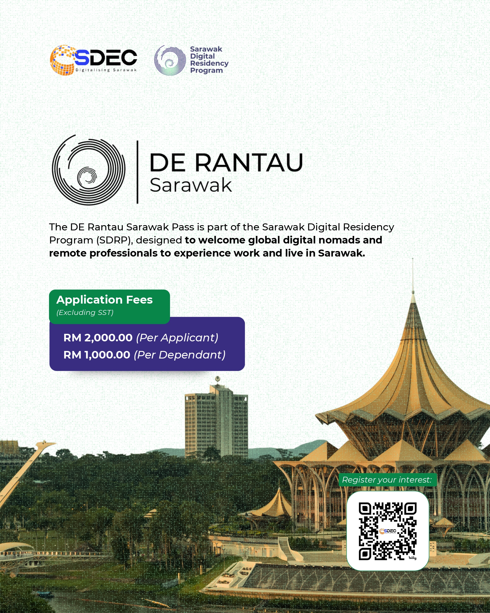 You are currently viewing SDEC Opens Applications for DE Rantau Sarawak Pass – Position Sarawak as ASEAN’s Premier Digital-Nomad Hub